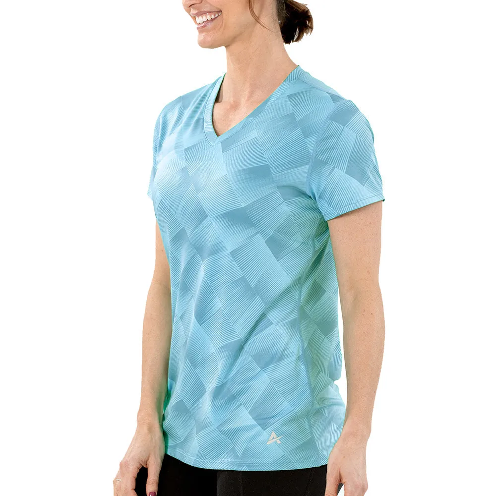 Women's Cooling V-Neck Short Sleeve T-Shirt- CLOSEOUT