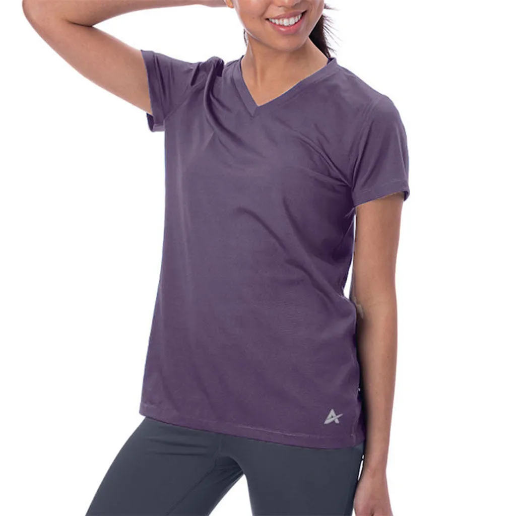 Women's Cooling V-Neck Short Sleeve T-Shirt- CLOSEOUT