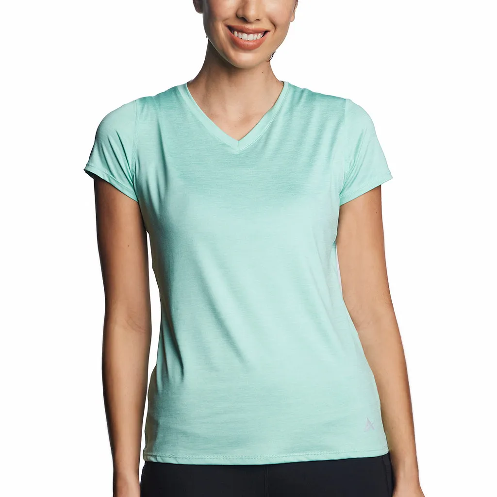 Women's Cooling V-Neck Short Sleeve T-Shirt- CLOSEOUT