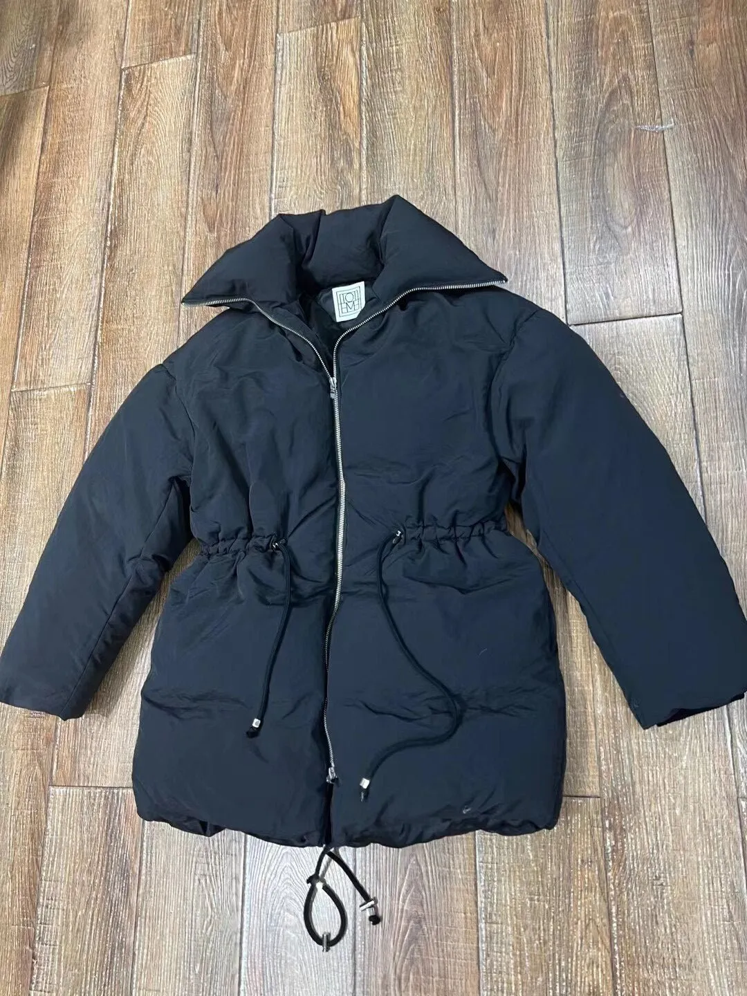 Women's fashion down jacket stand collar slim warm coat