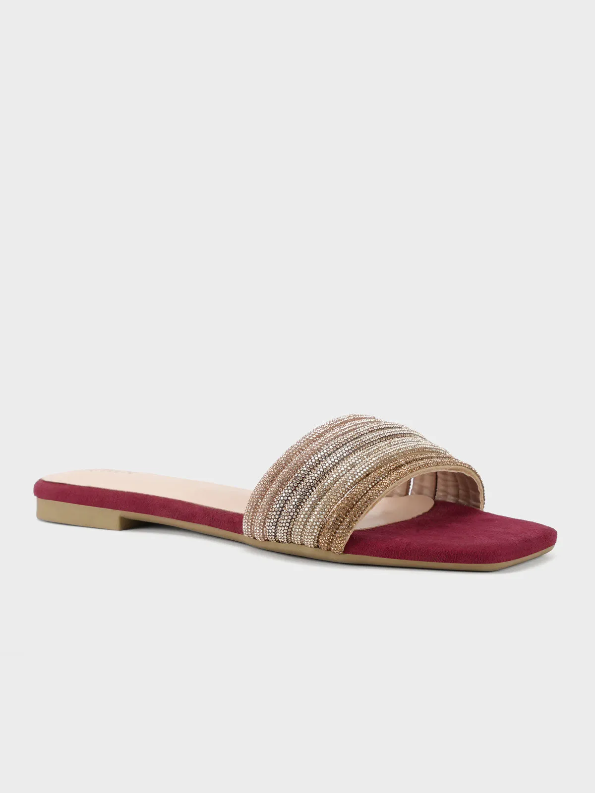 Womens "GLIDER" Flat Summer Slippers