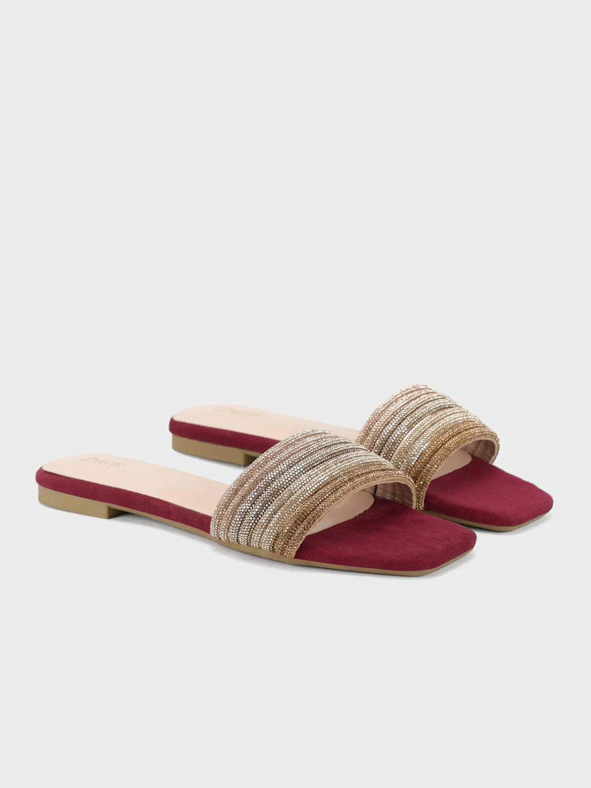 Womens "GLIDER" Flat Summer Slippers