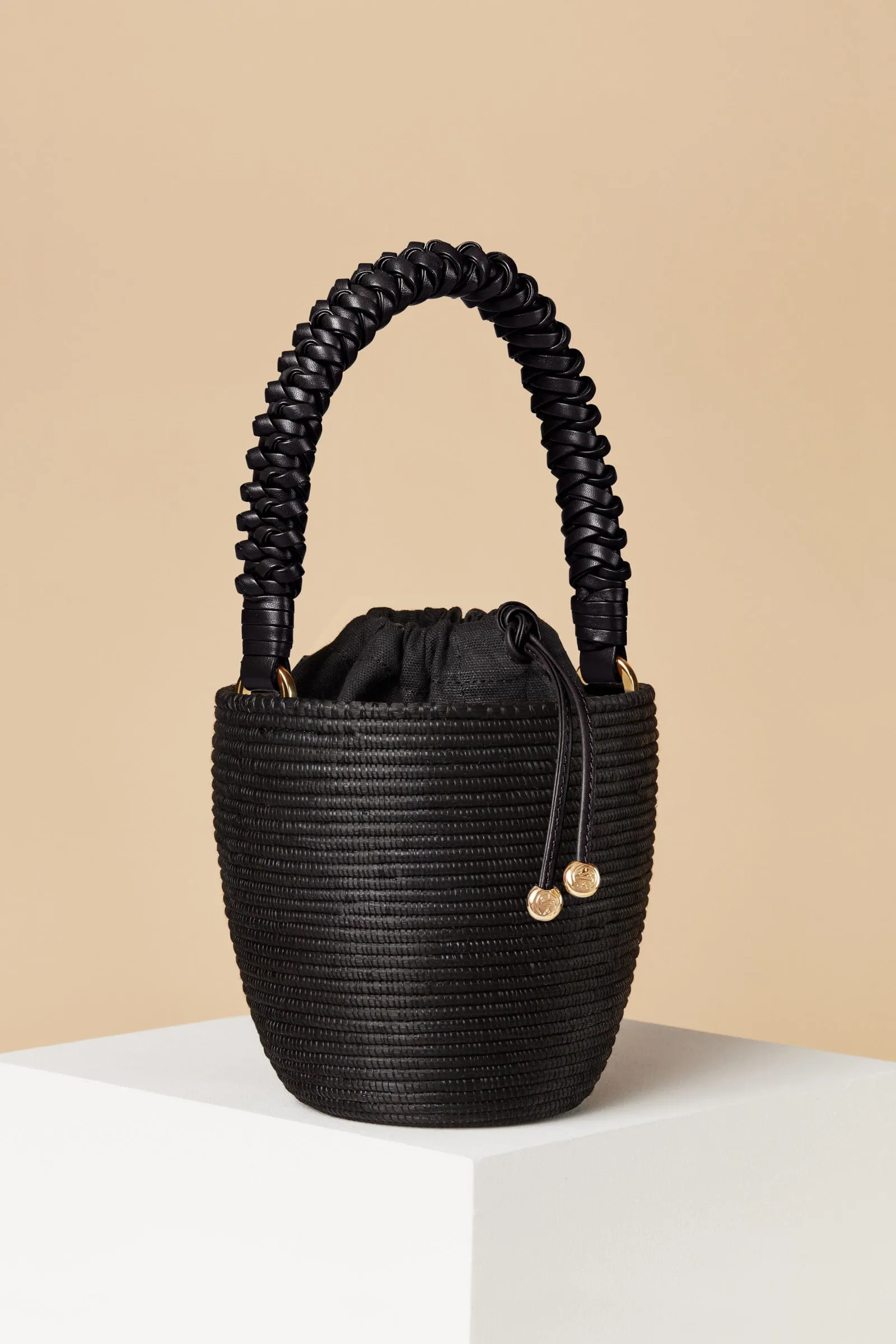 Woven Handle Lunchpail / Black