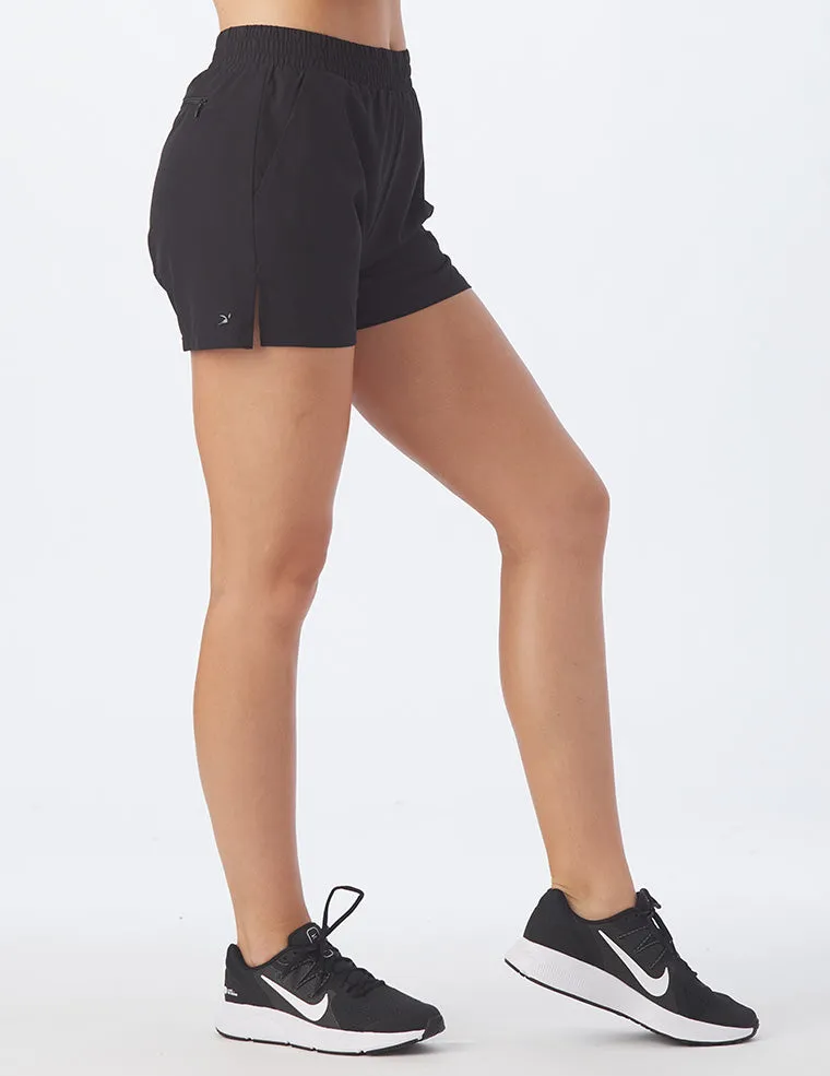 Woven Walk Short: Black
