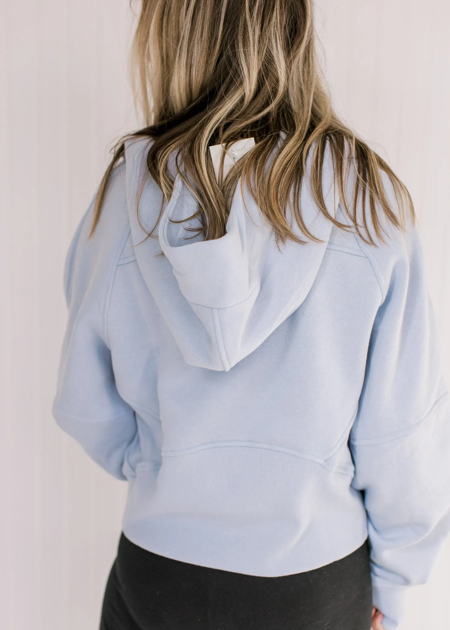 X Athleisure Sky Blue Cropped 1/4 Zip
